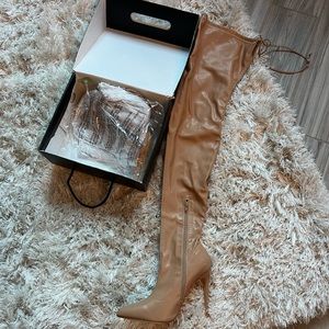 Tan Thigh High Fashion Nova Boots